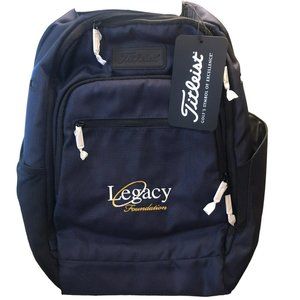 Titleist Travel Gear Players Backpack Navy NWT Embroidered Legacy Foundation